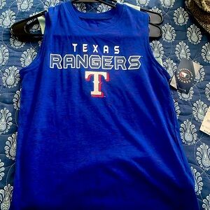 Blue short sleeve Texas ranger shirt for kids